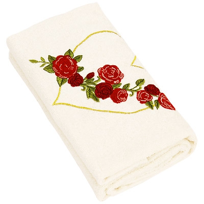 Полотенце махровое "Towel" с вышивкой, 50х100, цвет: белый белый Производитель: Турция Артикул: 47635 инфо 3270j.