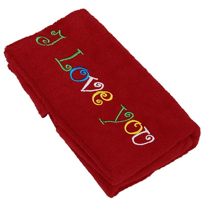 Полотенце махровое "Towel" 50х100, цвет: красный см Цвет: красный Производитель: Турция инфо 3284j.