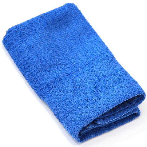 Полотенце махровое "Китай" 30х30, цвет: синий износостойкое, ткань имеет стойкий окрас инфо 3299j.