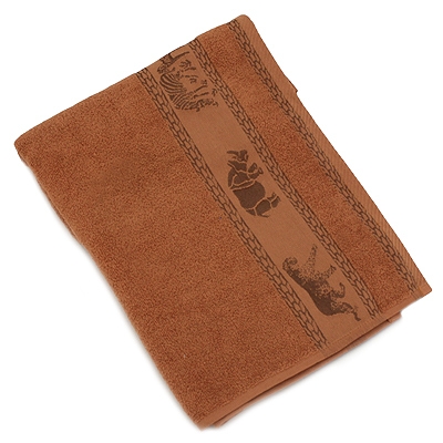 Полотенце махровое "Busse", цвет: коричневый, 50 см х 100 см г/м2 Цвет: коричневый Производитель: Турция инфо 3324j.