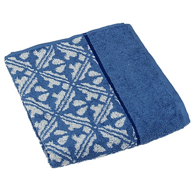 Полотенце махровое "Cleanelly", цвет: голубой, 70х130 размеров даже после многократных стирок инфо 3365j.