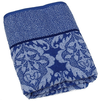 Полотенце махровое "Cleanelly", цвет: синий, 70х130 размеров даже после многократных стирок инфо 3370j.