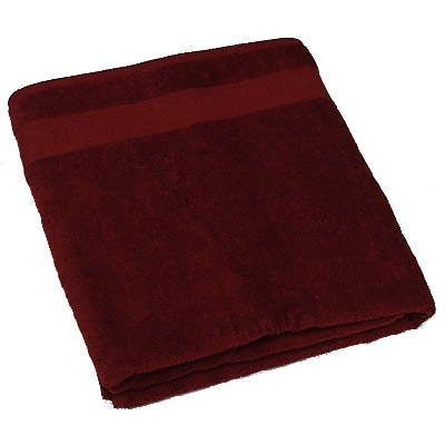 Полотенце махровое "Cleanelly", цвет: бордовый, 100х150 размеров даже после многократных стирок инфо 3395j.
