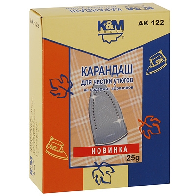 Карандаш для чистки утюга "K&M Group", 25 г х 2,5 см Артикул: AK122 инфо 710b.