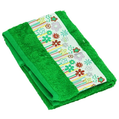 Полотенце детское махровое "Цветы", цвет: зеленый, 50 см х 70 см г/м Цвет: зеленый Производитель: Турция инфо 1015k.