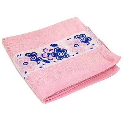 Полотенце махровое "Виола", 35х70, цвет: розовый Китае по заказу ООО "Макситекс" инфо 1024k.