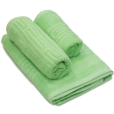 Комплект махровых полотенец "Португалия", цвет: светло-зеленый но и за ее пределами инфо 1188k.