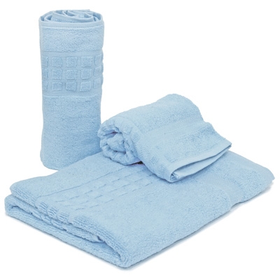 Комплект махровых полотенец "Sons", цвет: светло-голубой Португалии по заказу ООО "МаксиТекс" инфо 1189k.