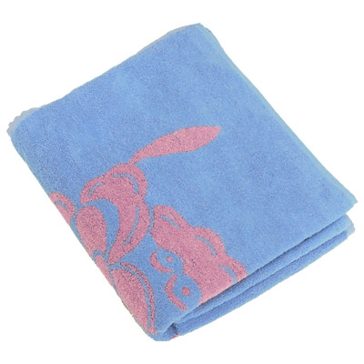 Комплект махровых полотенец "Ванесса", цвет: голубой/розовый, 3 шт Португалии по заказу ООО "МаксиТекс" инфо 1205k.