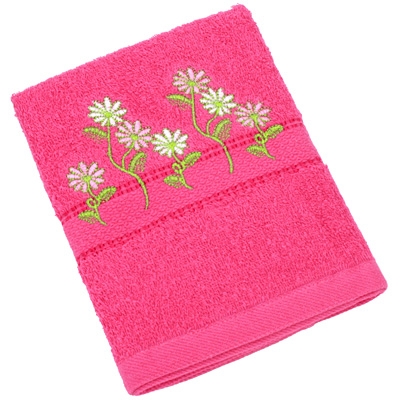 Полотенце махровое "Гармония", цвет: розовый, 50 см х 90 см Китае по заказу ООО "МаксиТекс" инфо 1253k.