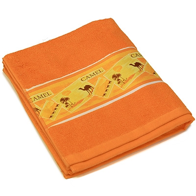 Полотенце махровое "Каракумы", 50х90, цвет: оранжевый Китае по заказу ООО "МаксиТекс" инфо 1276k.