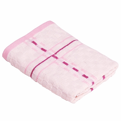 Полотенце махровое "Классика", 50х90, цвет: розовый Китае по заказу ООО "МаксиТекс" инфо 1304k.