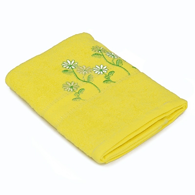 Полотенце махровое "Гармония", цвет: желтый, 50 см х 90 см Китае по заказу ООО "МаксиТекс" инфо 1327k.