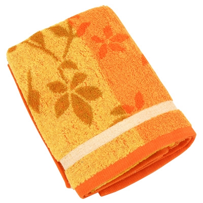 Полотенце махровое "Батерфляй", цвет: оранжевый, 50 см х 90 см Китае по заказу ООО "МаксиТекс" инфо 1331k.