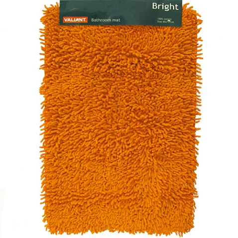 Коврик "Bright", цвет: оранжевый, 45 см х 75 см высокое качество и современный дизайн инфо 1523k.