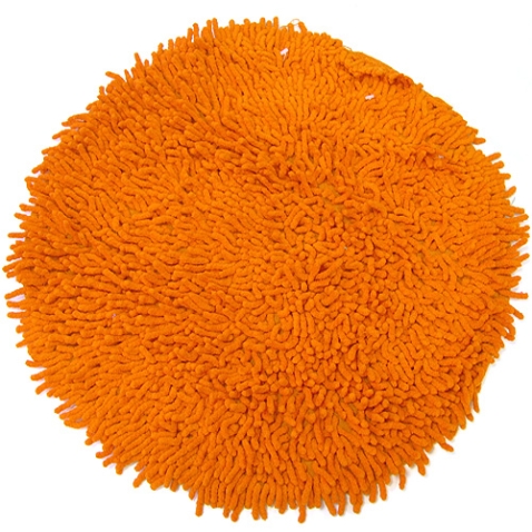 Коврик круглый "Bright", цвет: оранжевый, 50 см х 50 см высокое качество и современный дизайн инфо 1525k.