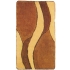 Коврик "Волны", цвет: коричневый, 45 см х 75 см высокое качество и современный дизайн инфо 4654b.