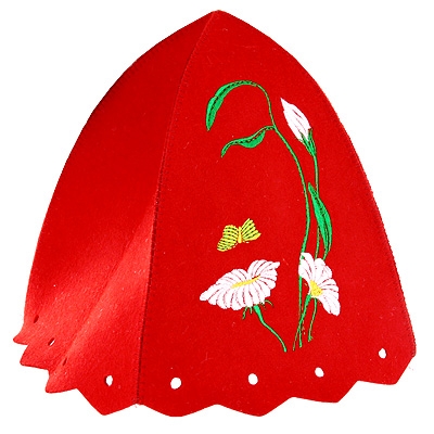 Шапка для бани и сауны "Нимфа", цвет: красный см Производитель: Россия Артикул: Б4818 инфо 4886b.
