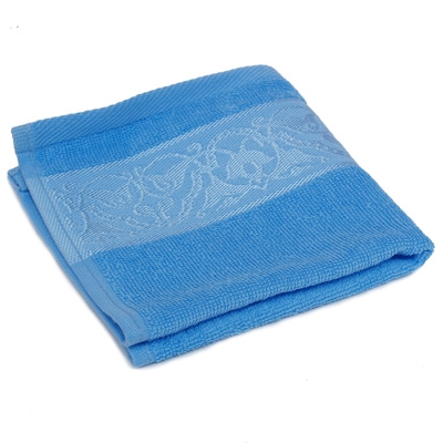 Полотенце махровое "Cleanelly" 30х30, цвет: голубой размеров даже после многократных стирок инфо 9780l.