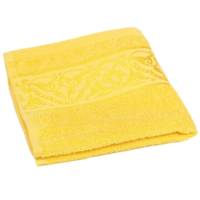 Полотенце махровое "Cleanelly" 30х30, цвет: желтый размеров даже после многократных стирок инфо 9781l.