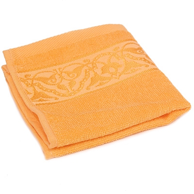 Полотенце махровое "Cleanelly" 30х30, цвет: оранжевый размеров даже после многократных стирок инфо 9783l.
