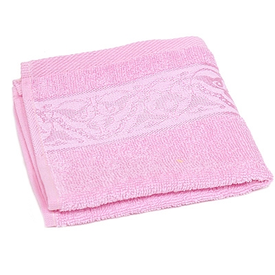 Полотенце махровое "Cleanelly" 30х30, цвет: розовый размеров даже после многократных стирок инфо 9784l.