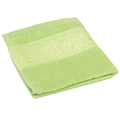 Полотенце махровое "Cleanelly" 30х30, цвет: светло-зеленый размеров даже после многократных стирок инфо 9785l.