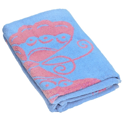 Полотенце махровое "Ванесса", цвет: голубой, розовый, 60х130 Португалии по заказу ООО "МаксиТекс" инфо 9912l.