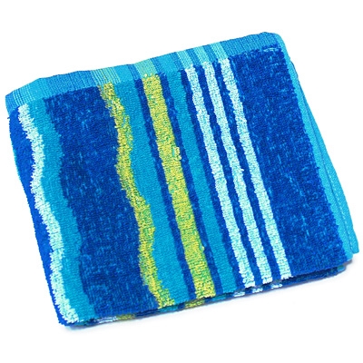 Полотенце махровое "Радуга", цвет: синий, 35 см х 70 см Китае по заказу ООО "МаксиТекс" инфо 194m.