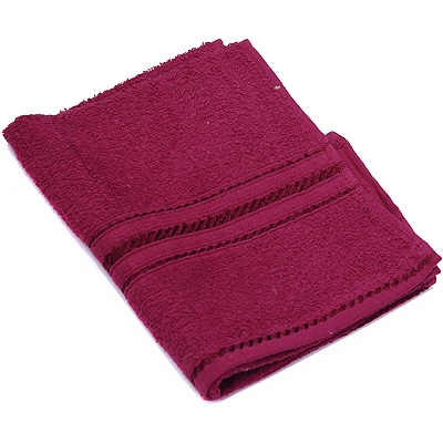 Полотенце махровое, цвет: бордовый, 40х60 Нордтекс 2010 г ; Упаковка: пакет инфо 205m.