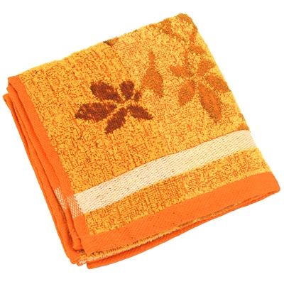 Полотенце махровое "Батерфляй", цвет: оранжевый, 35 см х 70 см Китае по заказу ООО "МаксиТекс" инфо 234m.