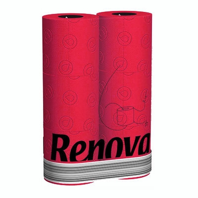 Туалетная бумага "Renova Color", цвет: черный других производителей бумажной санитарно-гигиенической продукции инфо 12287b.