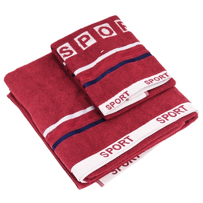 Набор полотенец махровых "Sport", цвет: красный, 2 шт см Цвет: красный Производитель: Турция инфо 12463b.