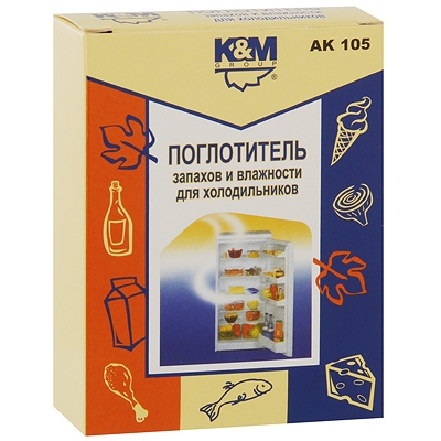 Поглотититель запахов "K&M Group" для холодильников AK 105 2,5 см Артикул: АК 105 инфо 2431a.