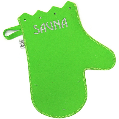Рукавица для бани и сауны "Сауна", цвет: зеленый см Производитель: Россия Артикул: Б4702 инфо 11051c.