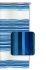 Штора "Горизонтальный орнамент" голубая, 180 см х 180 см коллекцией ковриков для ванной комнаты инфо 2975d.