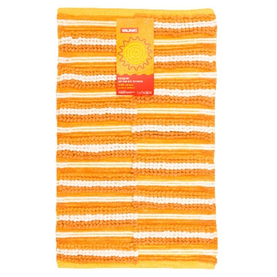 Коврик "Полосы", цвет: оранжевый, 50 см х 80 см высокое качество и современный дизайн инфо 9466d.