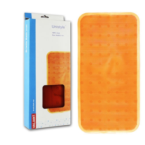Коврик для ванной, оранжевый, 69,5 см х 34 см VALIANT 2010 г ; Упаковка: коробка инфо 10675f.
