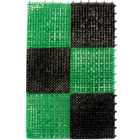 Коврик "Травка", 6 секций, цвет: черно-зеленый черно-зеленый Артикул: Z015 Производитель: Польша инфо 10855f.