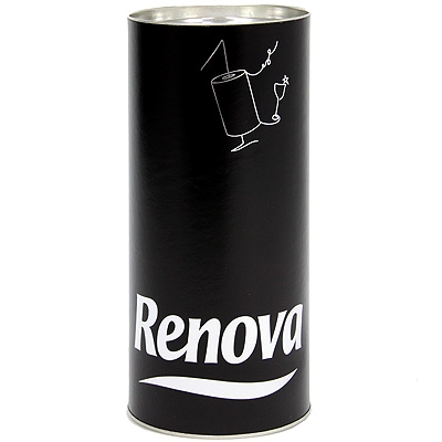 Полотенца бумажные "Renova Colors Tube ", цвет: черный других производителей бумажной санитарно-гигиенической продукции инфо 12462f.
