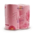Туалетная бумага "Мягкий знак Flowers", цвет: розовый тиснение, перфорация, ароматизированная Производитель: Россия инфо 12590f.