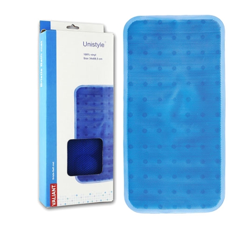Коврик для ванной, голубой, 69,5 см х 34 см VALIANT 2010 г ; Упаковка: коробка инфо 7010a.